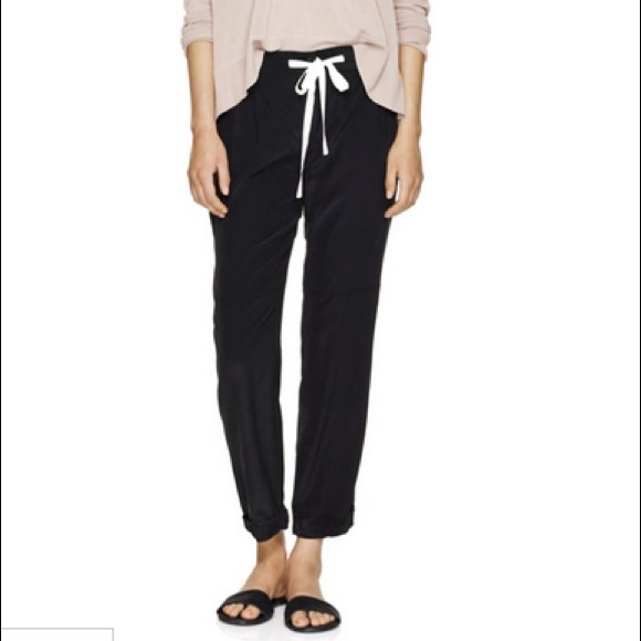 Aritzia wilfred tan marais silk pant sz 0 preowned - Picture 11 of 13